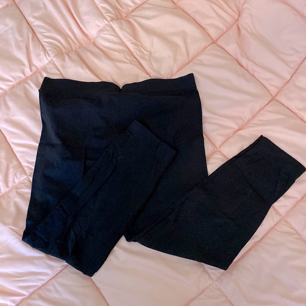 Black maternity leggings-3 pair
